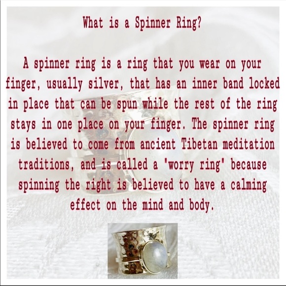 Sterling Silver Lapis Lazuli Spinner Ring - Picture 6 of 7